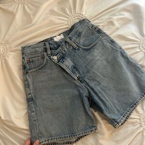 Agolde high waisted jean shorts